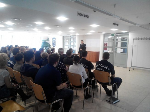 Évértékelő értekezlet a Szentendrei Rendőrkapitányságon 